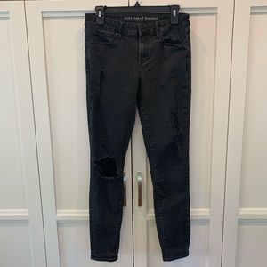 Articles of Society Black Ripped Jeans